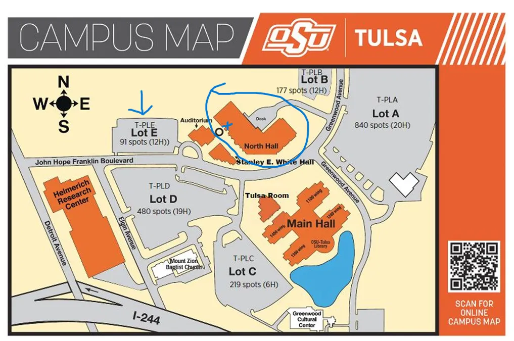 OSU Tulsa Campus Map.png