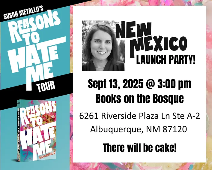Sept 13, 2025  Albuquerque, NM 300 pm @ Books on the Bosque Launch Party! With Cake!.png