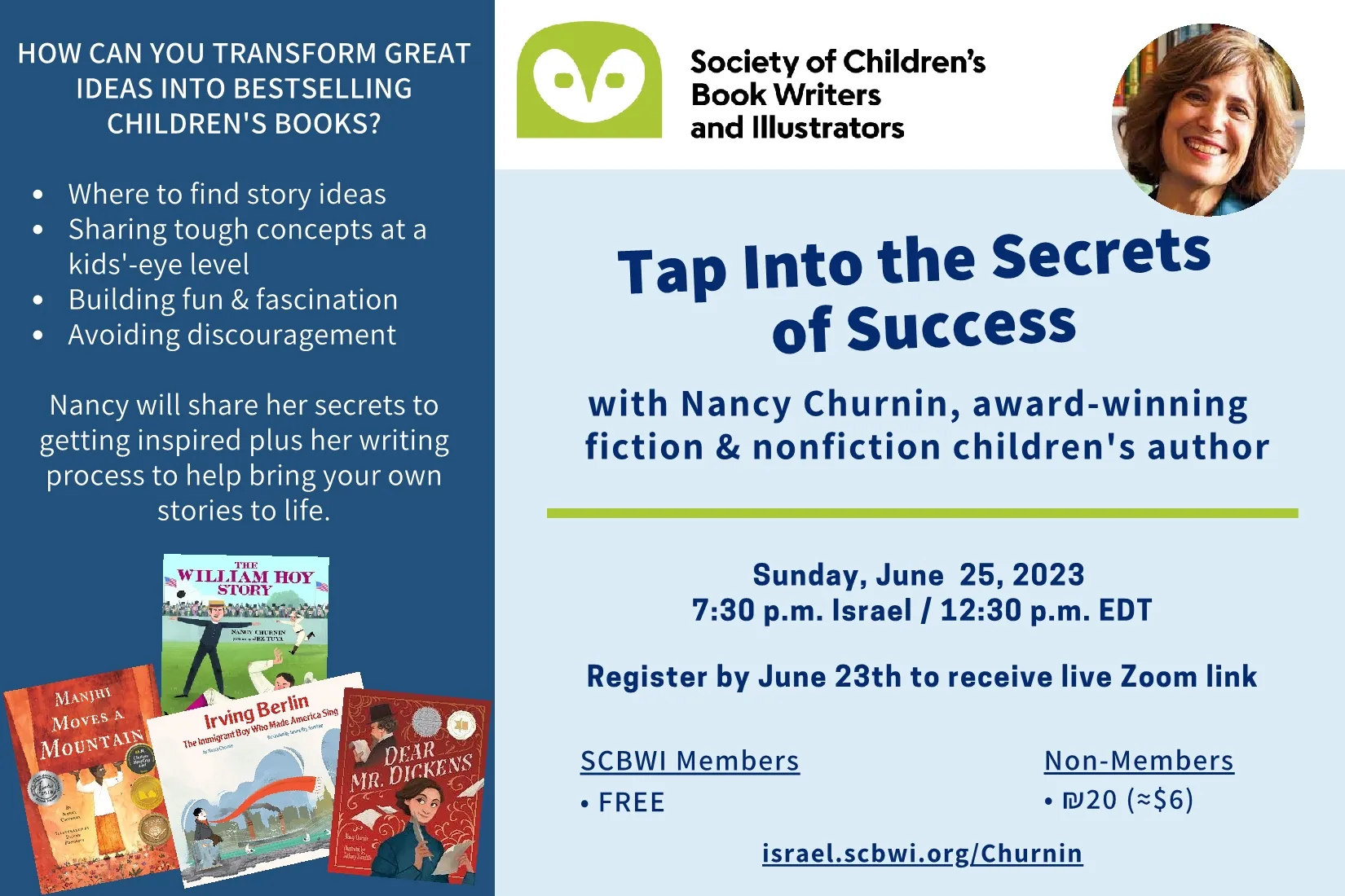 Meet an Author! with Nancy Churnin – SCBWI