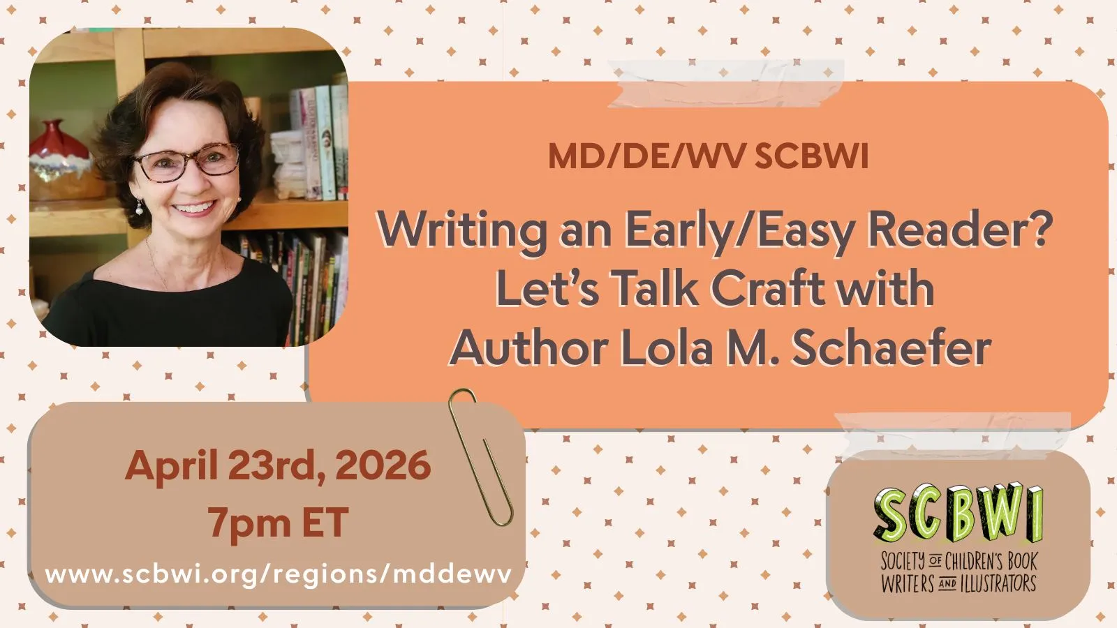 Upcoming Craft Webinar: Writing Early/Easy Readers – SCBWI